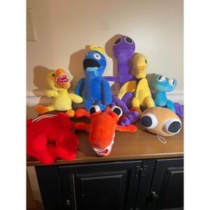 Rainbow Friends Plush Set of 8 Blue Orange Green Yellow Red Purple Game Toys